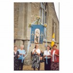 Castor Church – Banners ready at the Patronal Festival July 1997.